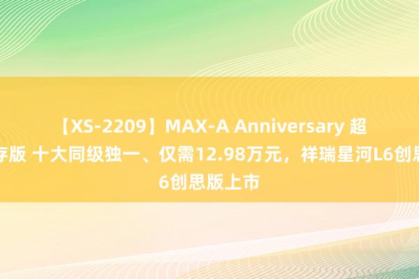 【XS-2209】MAX-A Anniversary 超永久保存版 十大同级独一、仅需12.98万元，祥瑞星河L6创思版上市