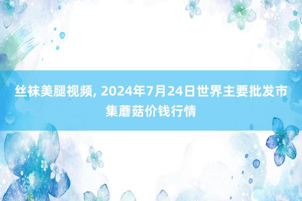 丝袜美腿视频， 2024年7月24日世界主要批发市集蘑菇价钱行情