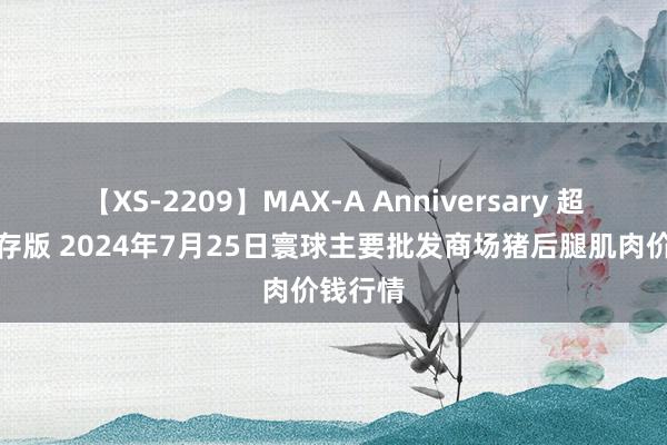 【XS-2209】MAX-A Anniversary 超永久保存版 2024年7月25日寰球主要批发商场猪后腿肌肉价钱行情