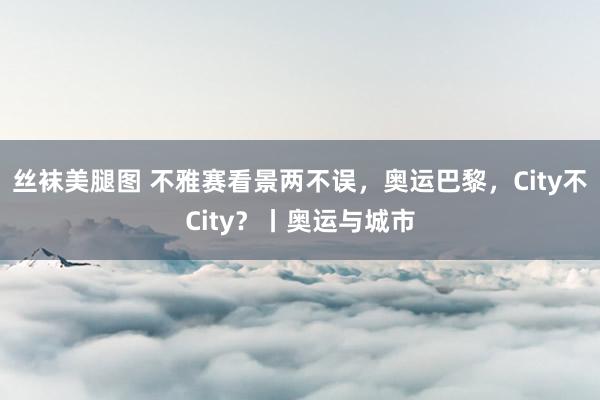 丝袜美腿图 不雅赛看景两不误，奥运巴黎，City不City？丨奥运与城市