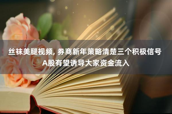 丝袜美腿视频， 券商新年策略清楚三个积极信号 A股有望诱导大家资金流入