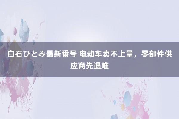 白石ひとみ最新番号 电动车卖不上量，零部件供应商先遇难