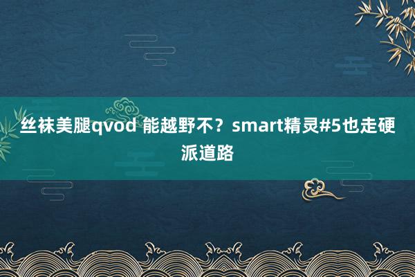 丝袜美腿qvod 能越野不？smart精灵#5也走硬派道路